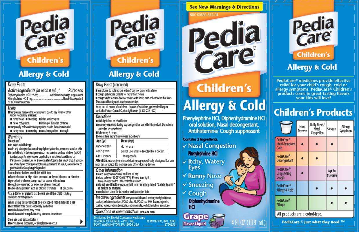 PediaCare Childrens Allergy and Cold