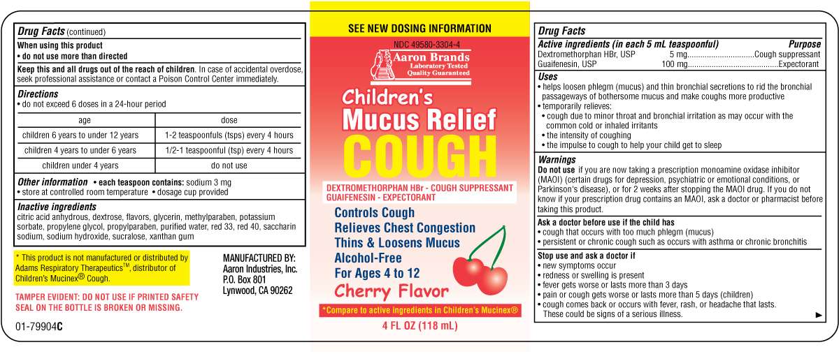 Childrens Mucus Relief Cough Cherry