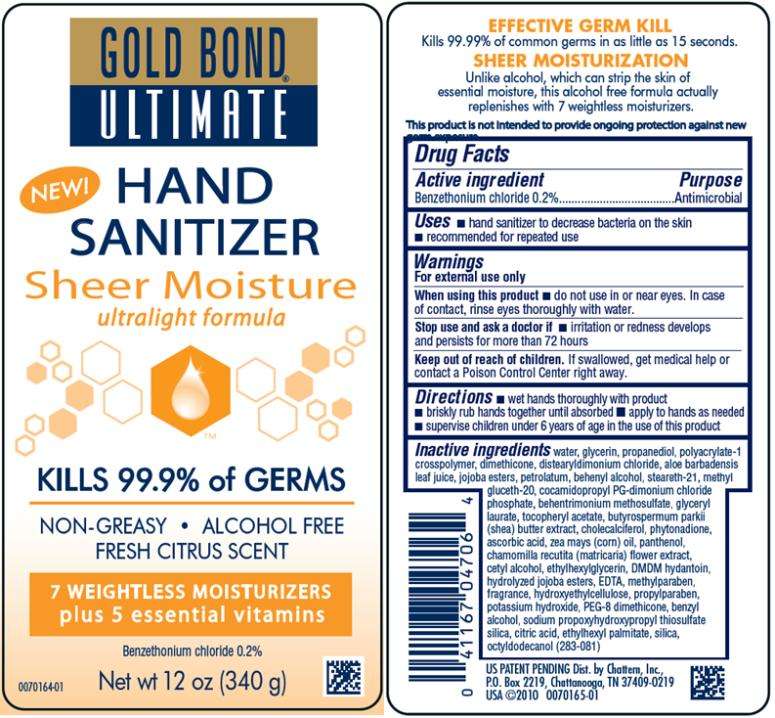 Gold Bond Ultimate Hand Sanitizer Sheer Moisture