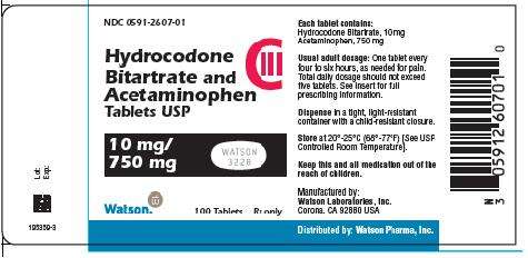 Hydrocodone Bitartrate and Acetaminophen