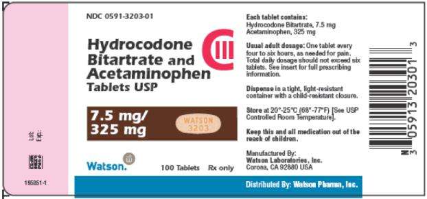 Hydrocodone Bitartrate and Acetaminophen