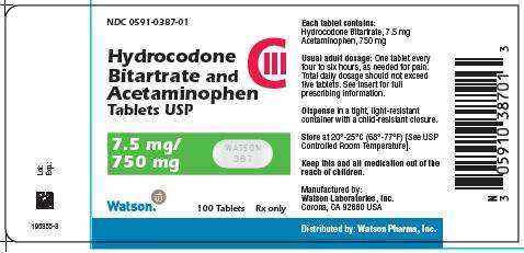 Hydrocodone Bitartrate and Acetaminophen