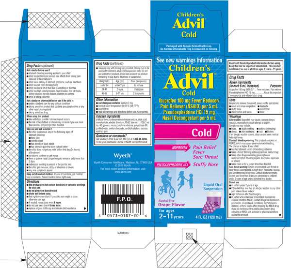 CHILDRENS ADVIL COLD