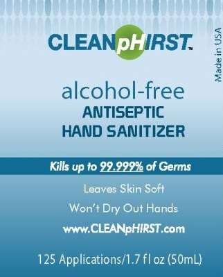 CLEANpHIRST Alcohol Free Antiseptic Hand Sanitizer