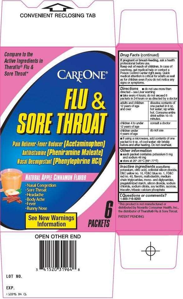care one flu and sore throat