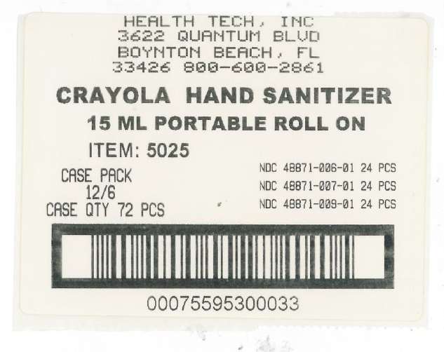 Crayola Wild Blue Yonder Roll On Hand Sanitizer