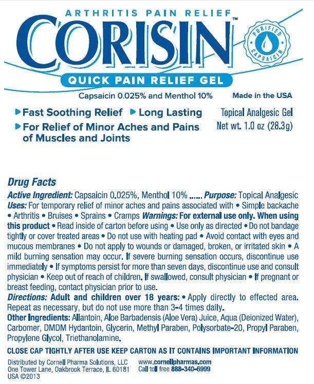 CORISIN ARTHRITIS PAIN RELIEF