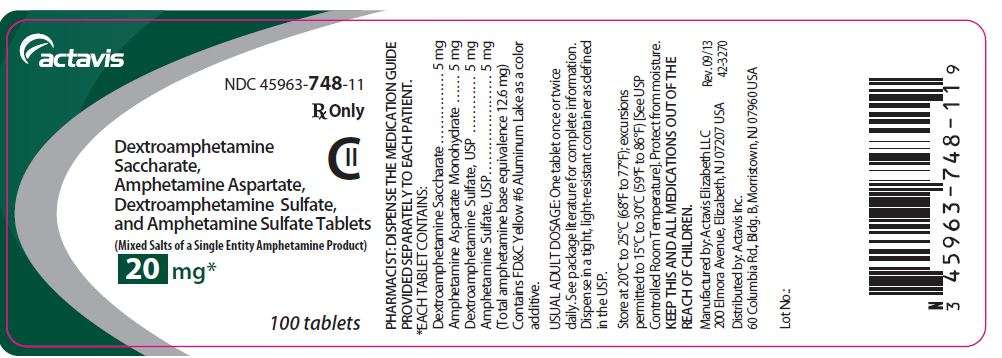 Dextroamphetamine Saccharate, Amphetamine Aspartate, Dextroamphetamine Sulfate and Amphetamine Sulfate