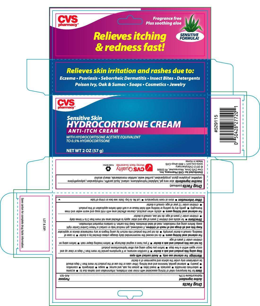 CVS HYDROCORTISONE WITH ALOE