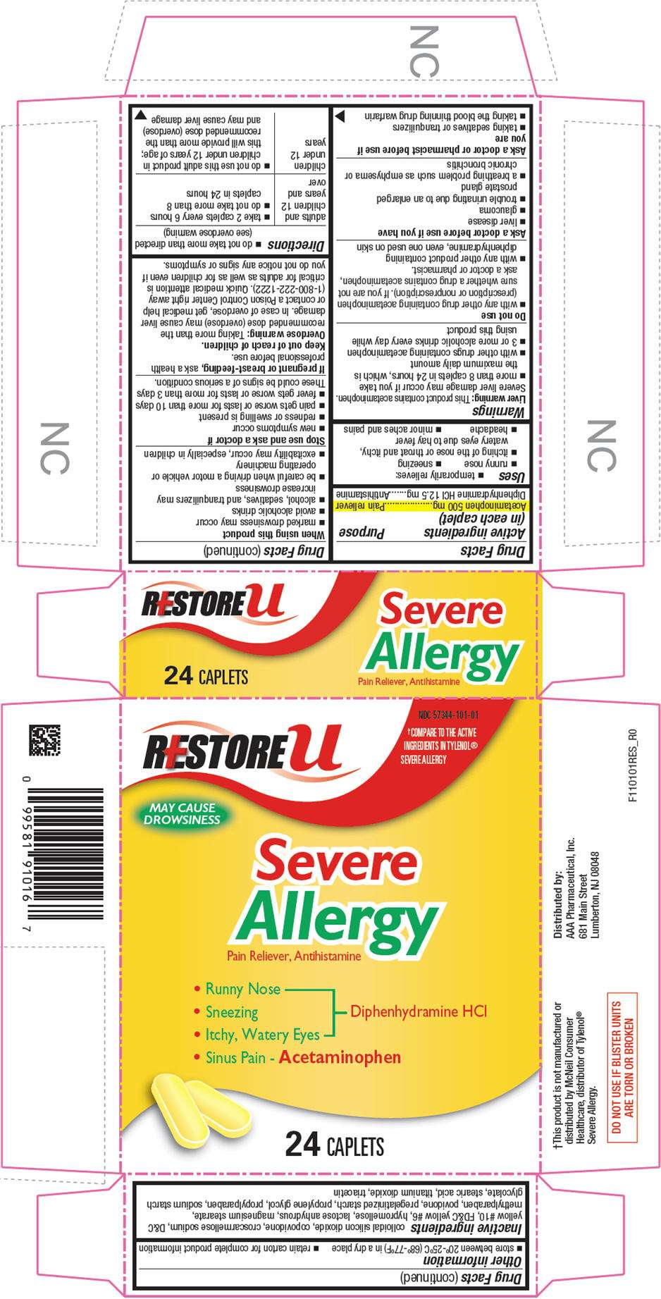 Acetaminophen, Diphenhydramine Hydrochloride