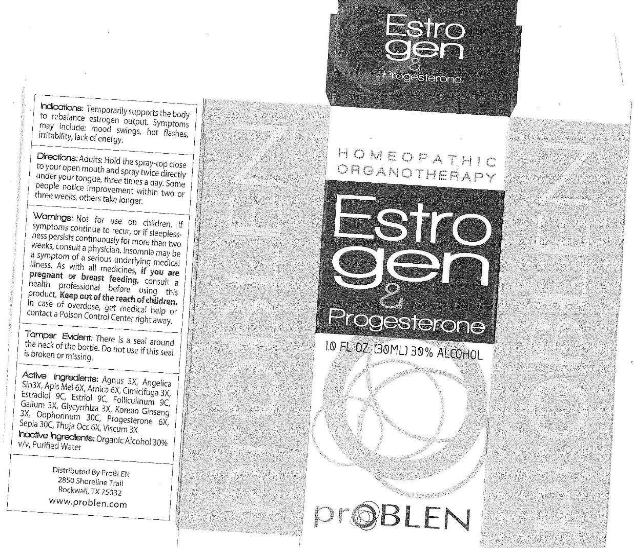 ProBLEN Estrogen and Progesterone