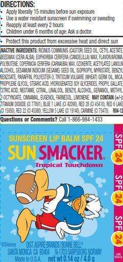 Donald Duck Sun Smacker SPF 24 Tropical Touchdown