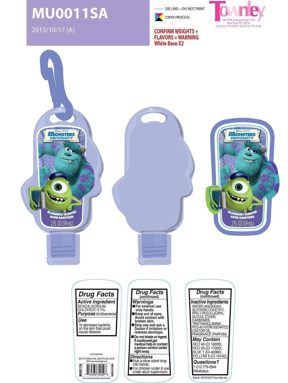 Blueberry Scented Hand Sanitizer