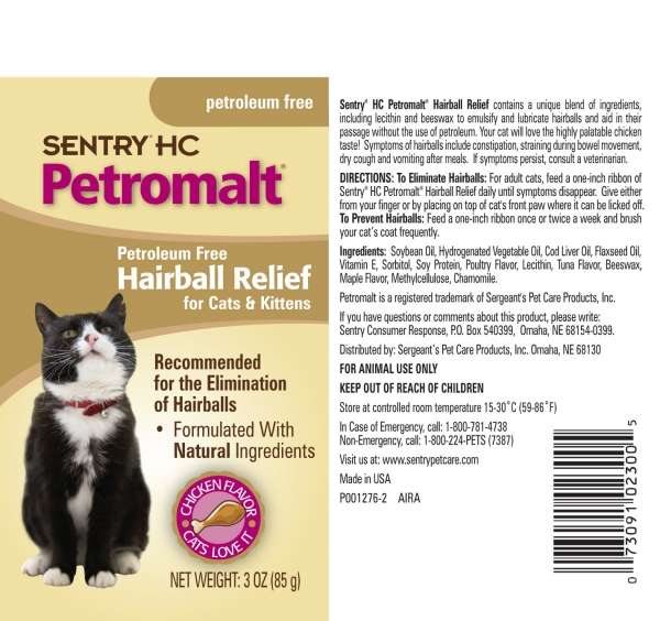 Sentry HC Petromalt Hairball Relief (Chicken)
