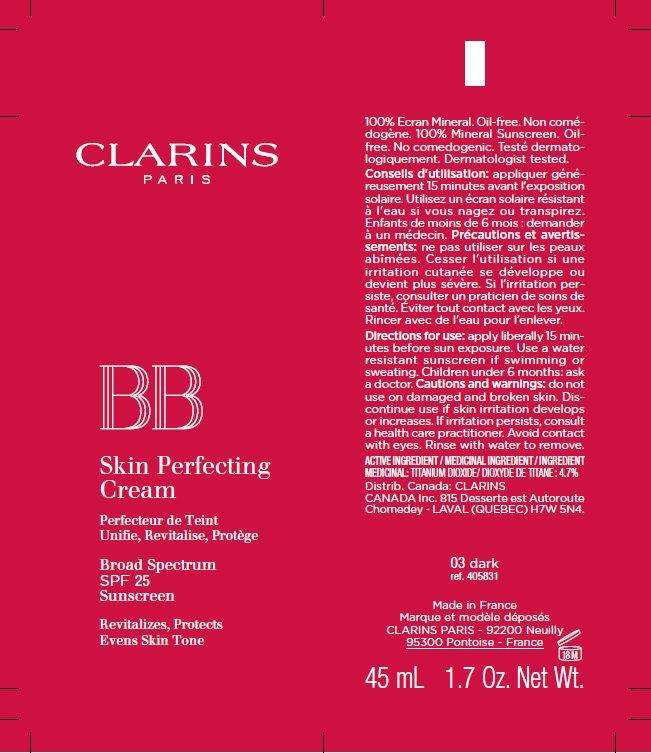 CLARINS BB Skin Perfecting Broad Spectrum SPF 25 Sunscreen 03 Dark