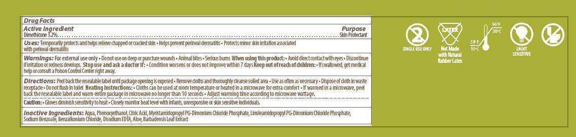 CardinalHealth bathing wipe with dimethicone