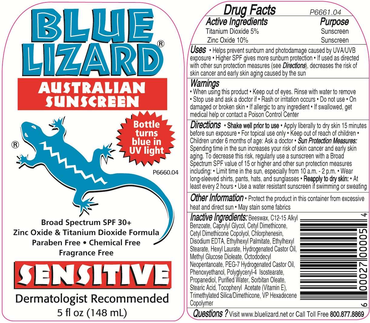 Blue Lizard Sensitive Sunscreen