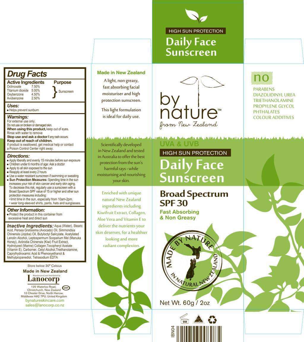 By Nature Daily Face Sunscreen