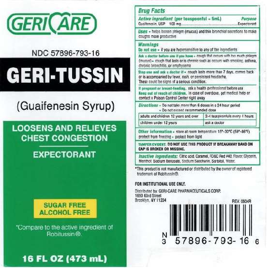 GERI-TUSSIN EXPECTORANT