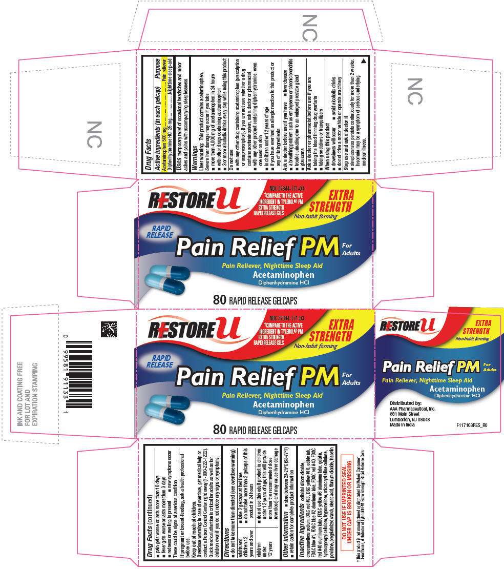 Acetaminophen PM Rapid Release
