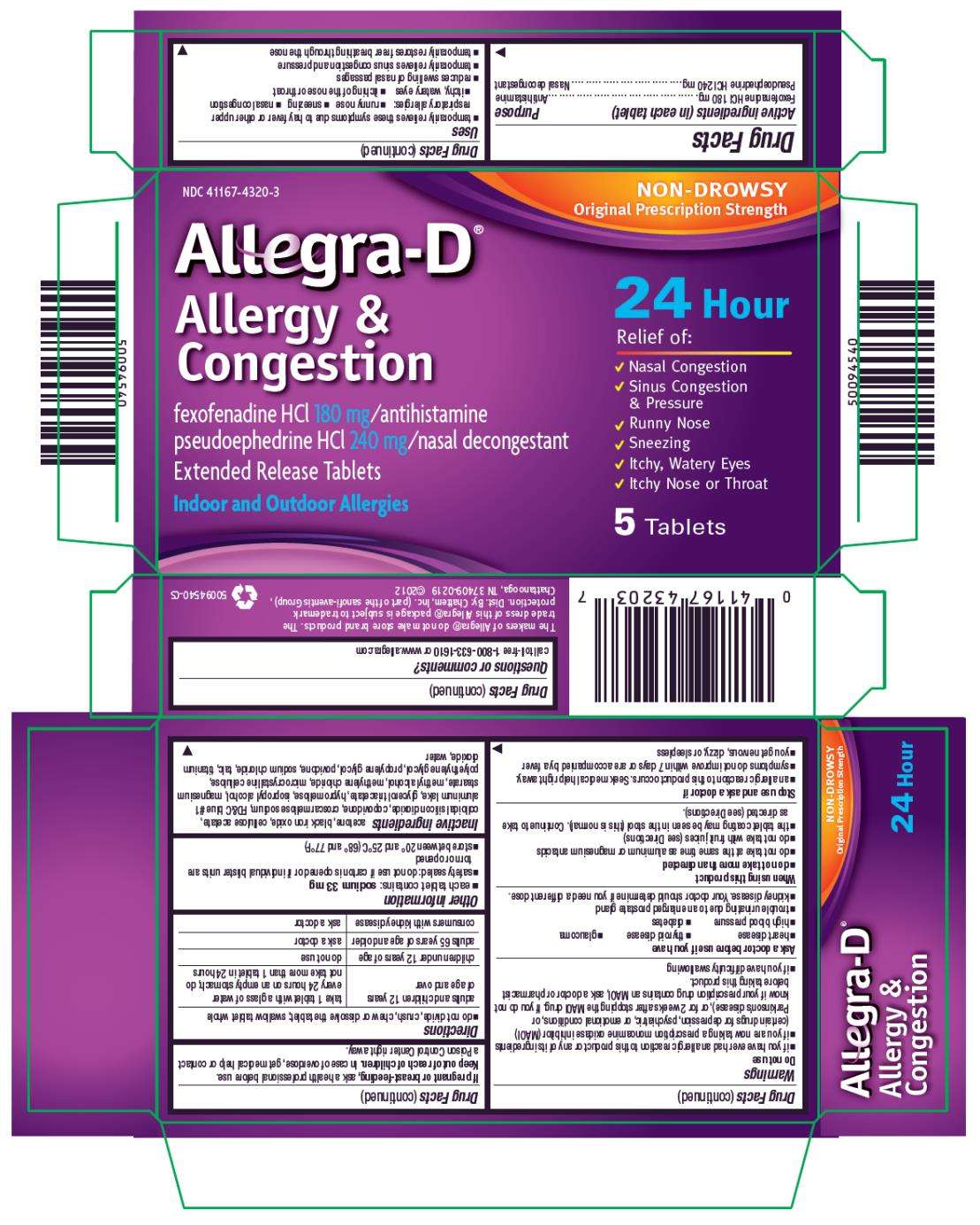 Allegra-D 24 Hour Allergy and Congestion