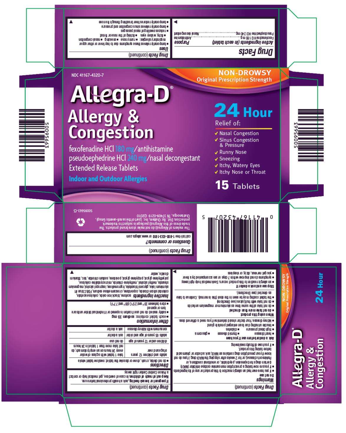 Allegra-D 24 Hour Allergy and Congestion