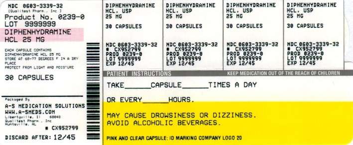 Diphenhydramine Hydrochloride