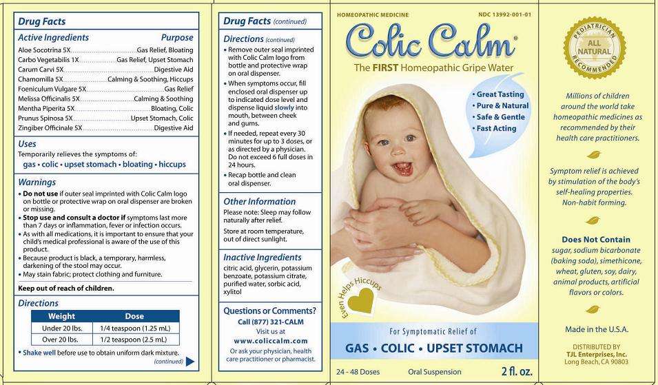 Colic Calm Weight Chart