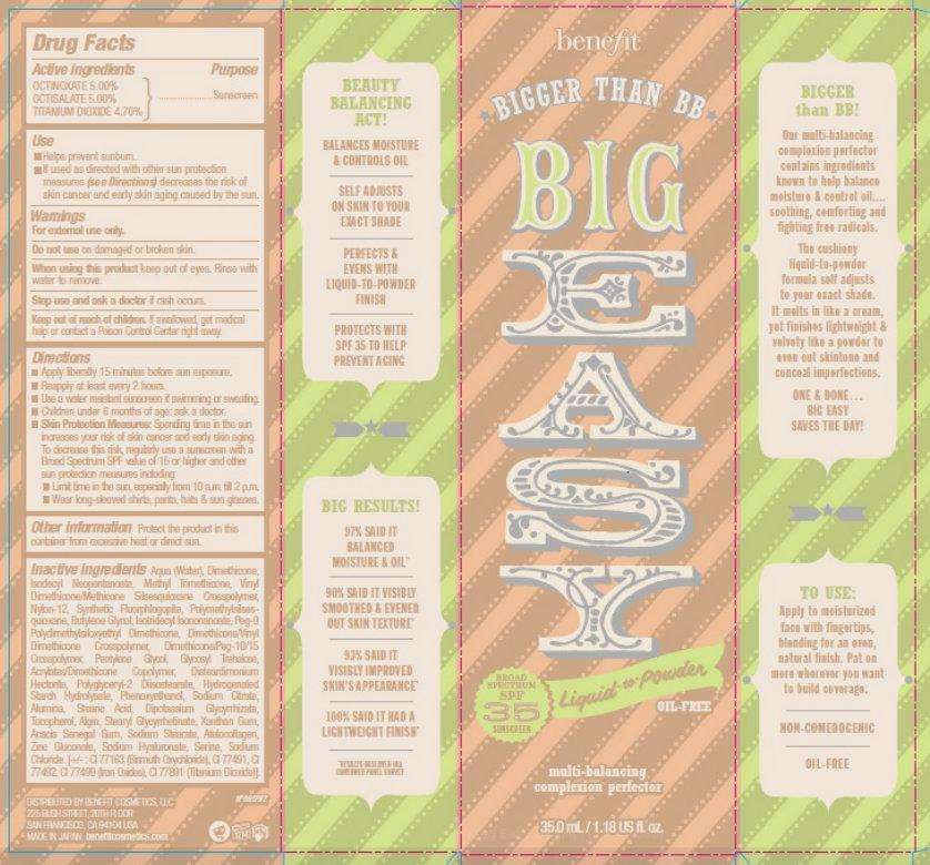 benefit BIG EASY BROAD SPECTRUM SPF 35 SUNSCREEN multi-balancing complexion perfector - 01 FAIR