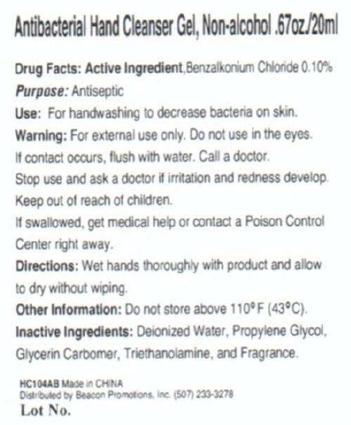Antibacterial Hand Cleanser, Non-Alcohol