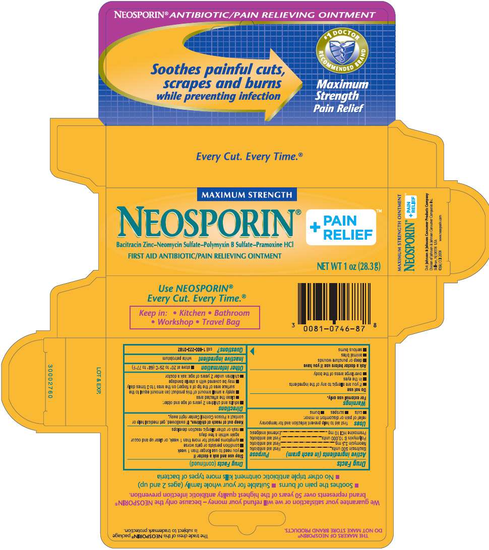 Neosporin Plus Pain Relief Maximum Strength