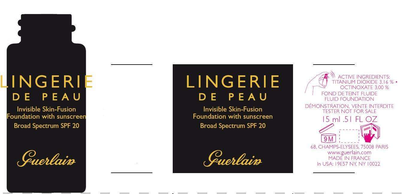LINGERIE DE PEAU INVISIBLE SKIN-FUSION FOUNDATION WITH SUNSCREEN BROAD SPECTRUM SPF 20 05 BEIGE FONCE