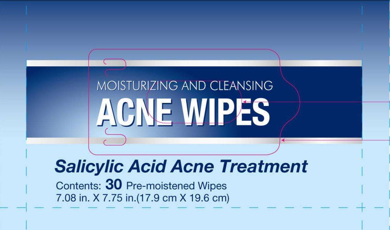MOISTURIZING AND CLEANSING ACNE WIPES