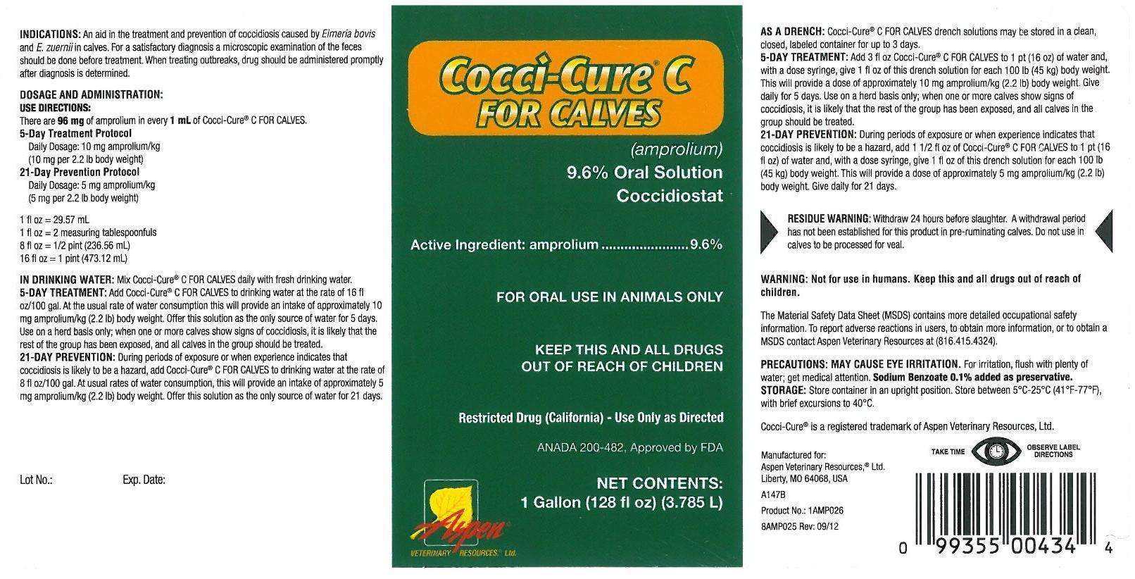 Cocci-Cure C FOR CALVES