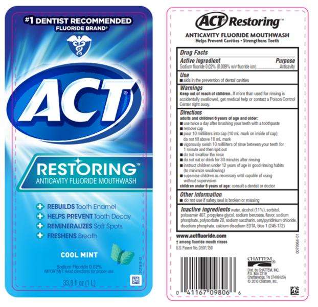 ACT Restoring Anticavity Fluoride Cool Mint