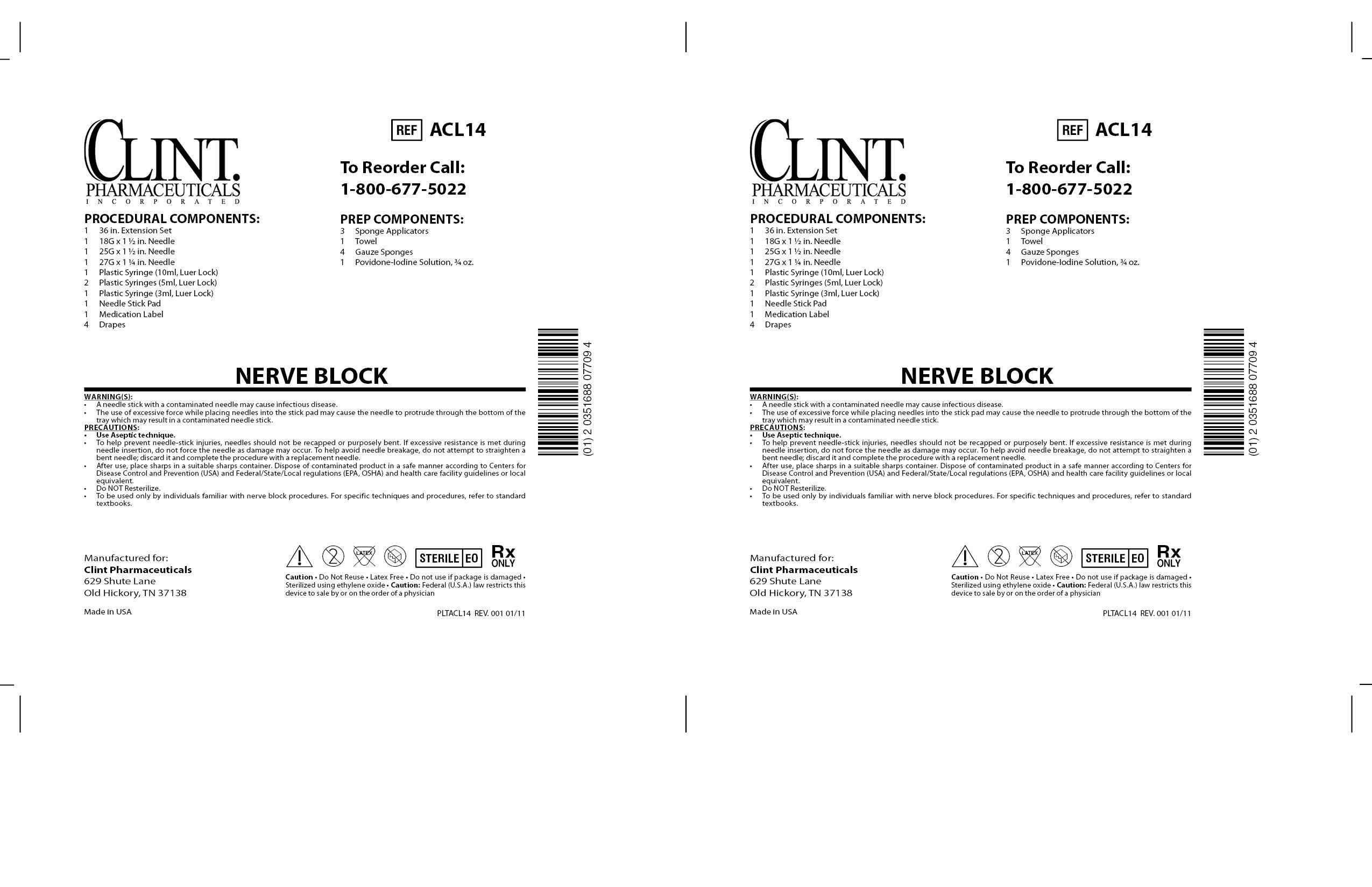 ACL14 NERVE BLOCK