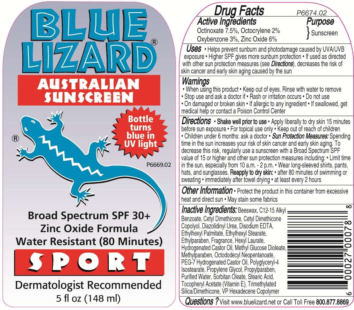 Blue Lizard Sport