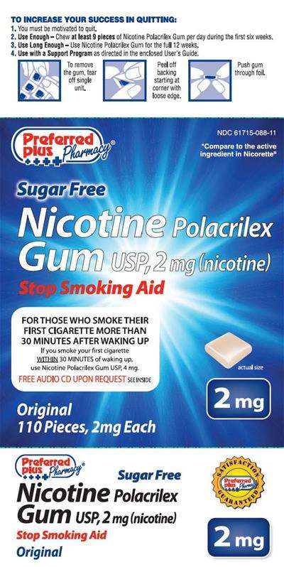 Preferred Plus Nicotine Polacrilex Gum, Original Flavor