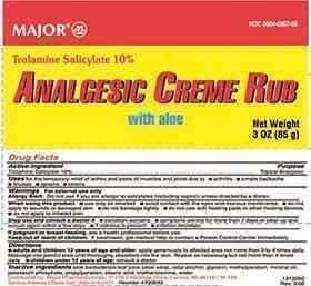 Analgesic Creme Rub