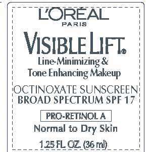 LOreal Paris Visible Lift Line Minimizing and Tone Enhancing Makeup Broad Spectrum SPF 17