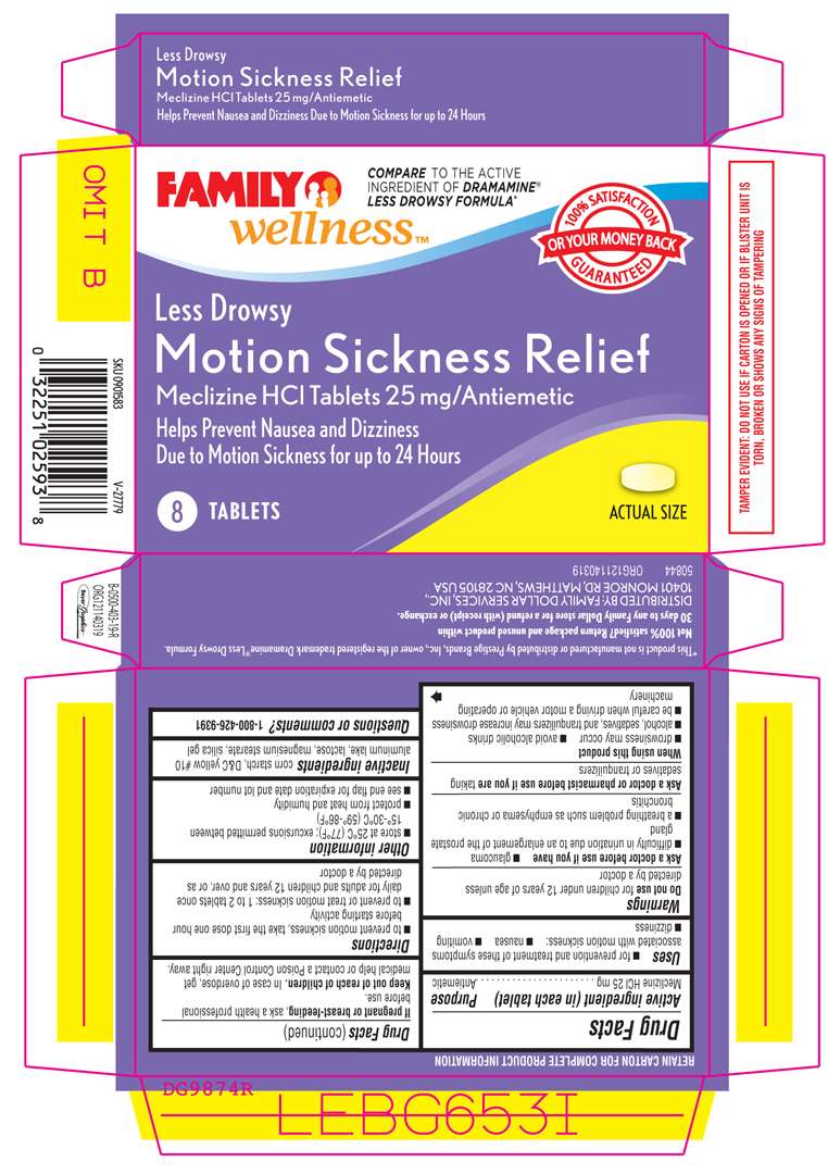 Less Drowsy Motion Sickness Relief