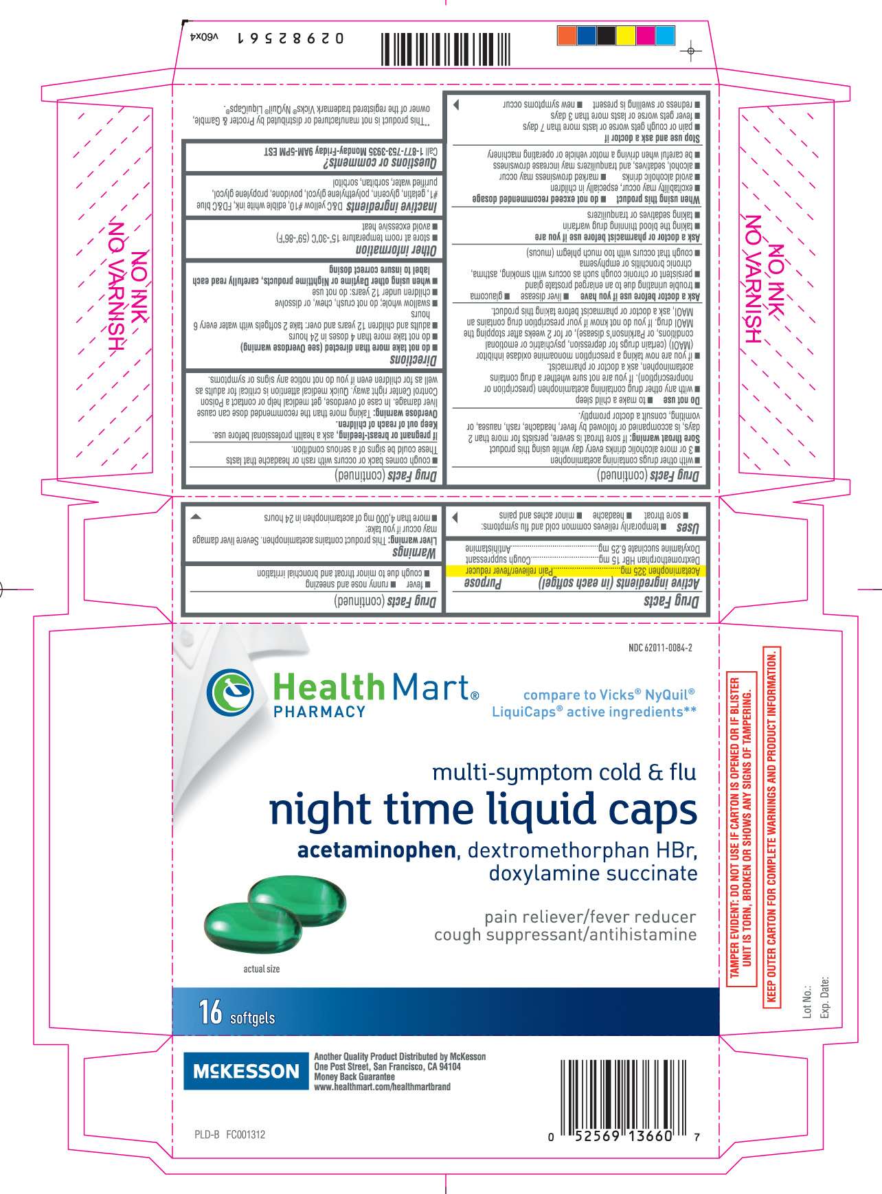 Health Mart Multi-Symptom Cold and Flu Night Time