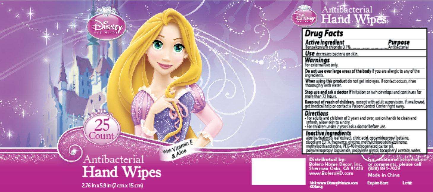 Disney PRINCESS Antibacterial Hand Wipes