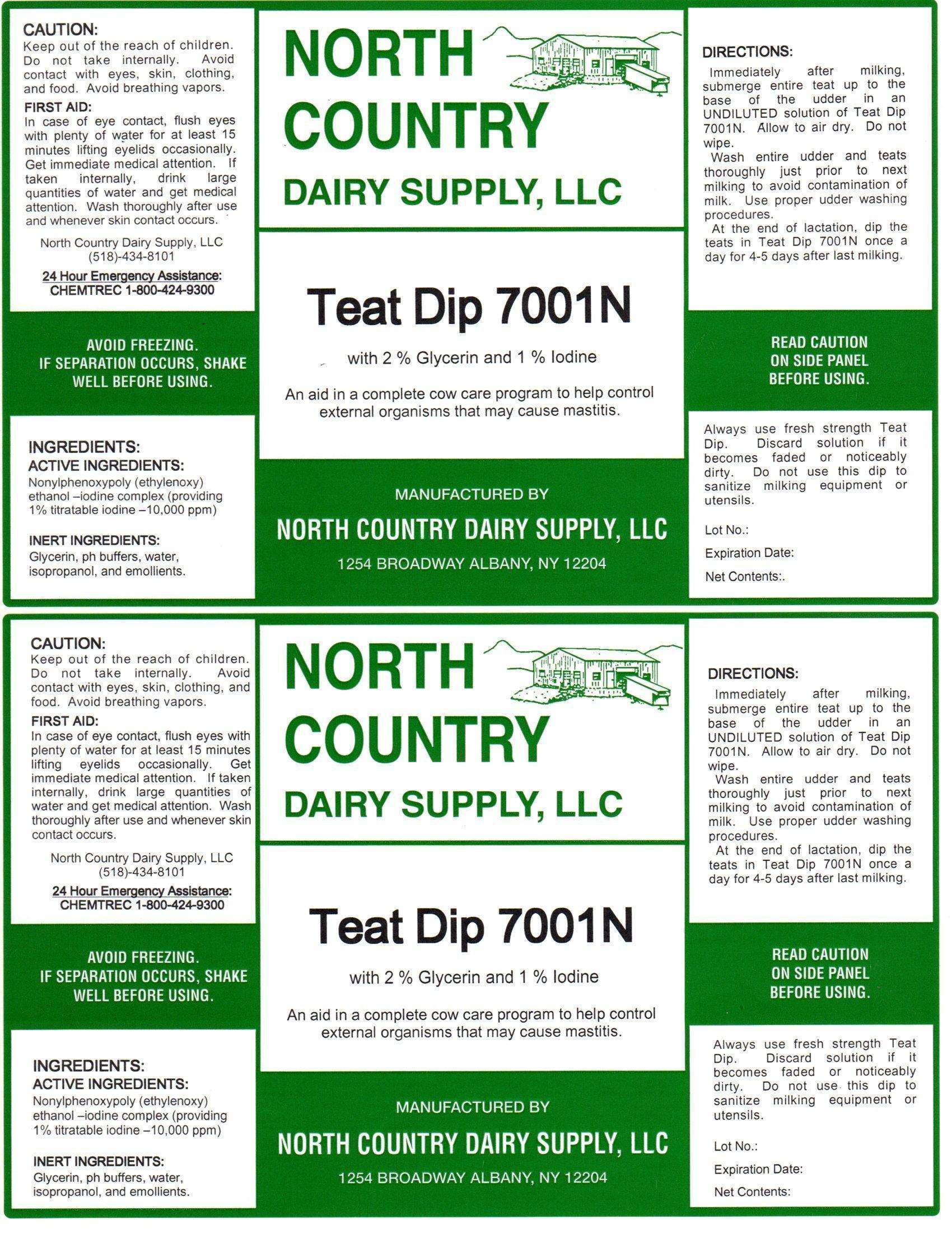 North Country Dairy Supply TD7001N