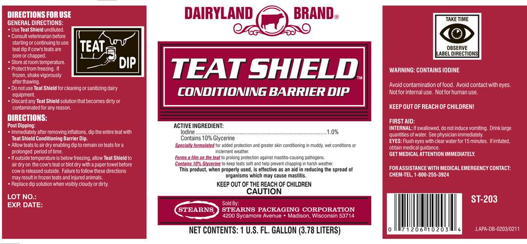 Dairyland Brand Teat Shield Conditioning Barrier Dip