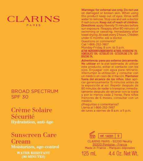 CLARINS BROAD SPECTRUM SPF 30 Sunscreen Care