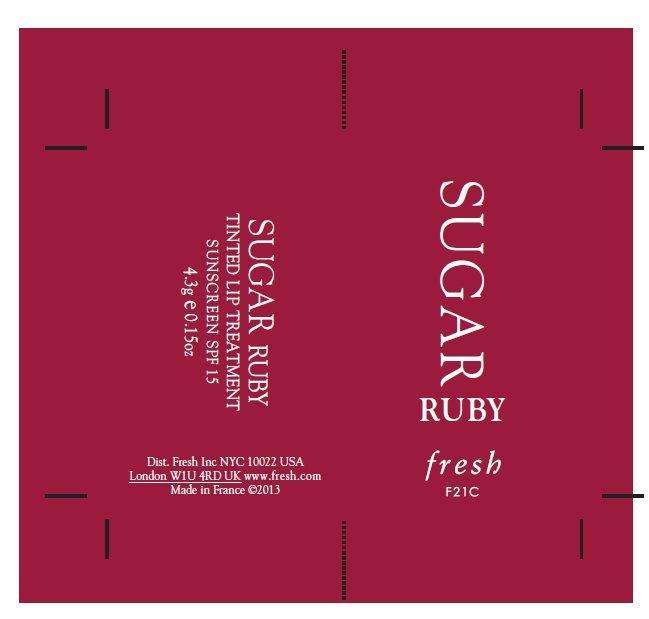 Fresh Sugar Ruby Tinted Lip Treatment Sunscreen SPF 15