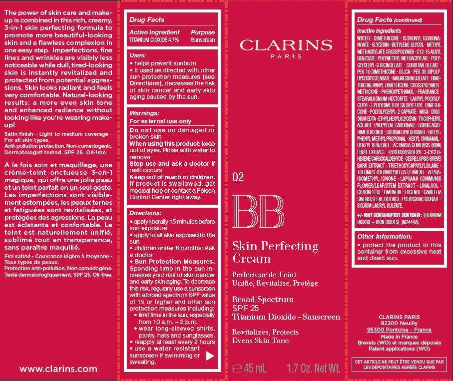 CLARINS BB Skin Perfecting Broad Spectrum SPF 25 Sunscreen 02 Medium