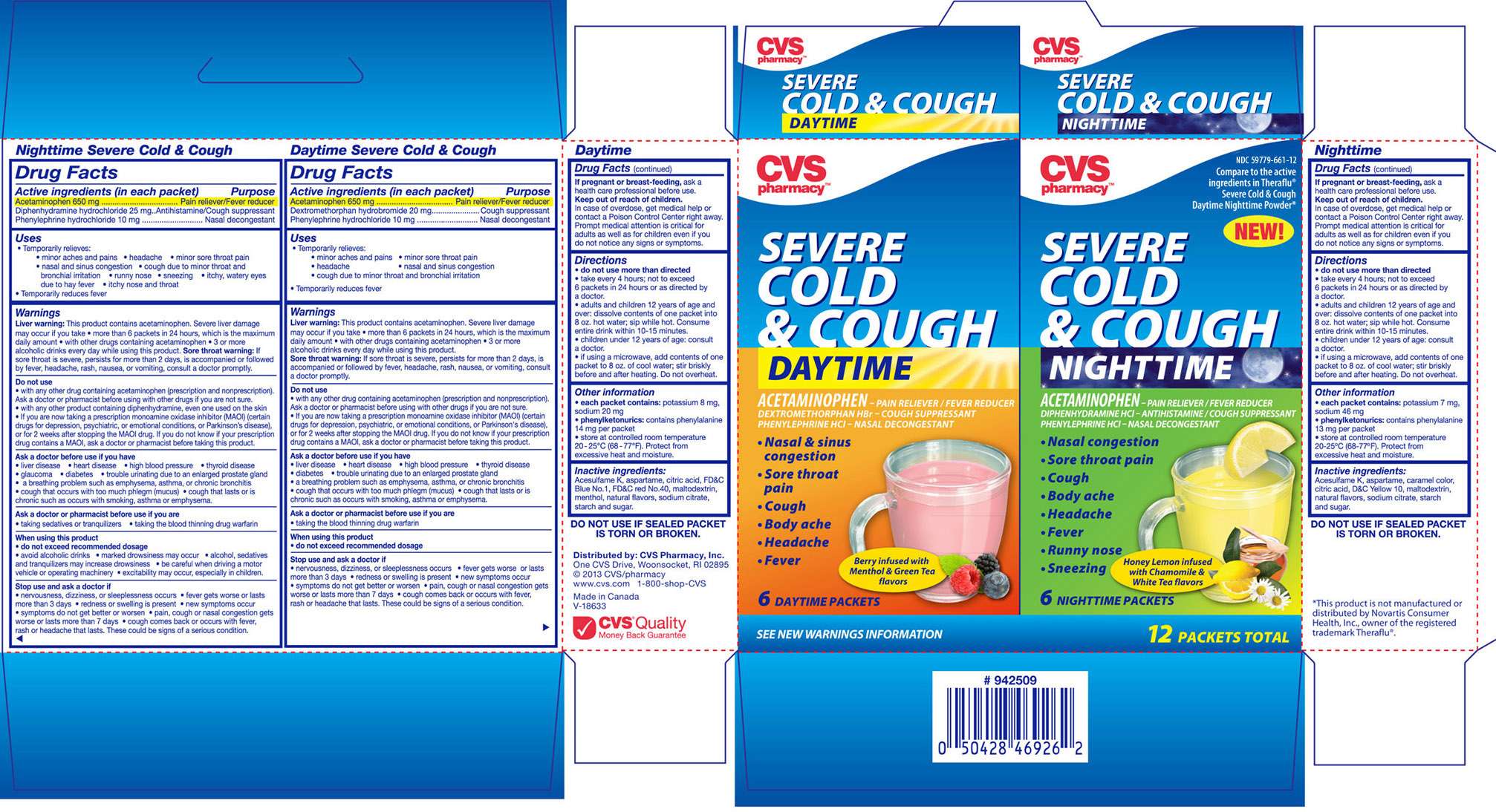 CVS Pharmacy Daytime Nighttime Severe Cold and Cough Kit