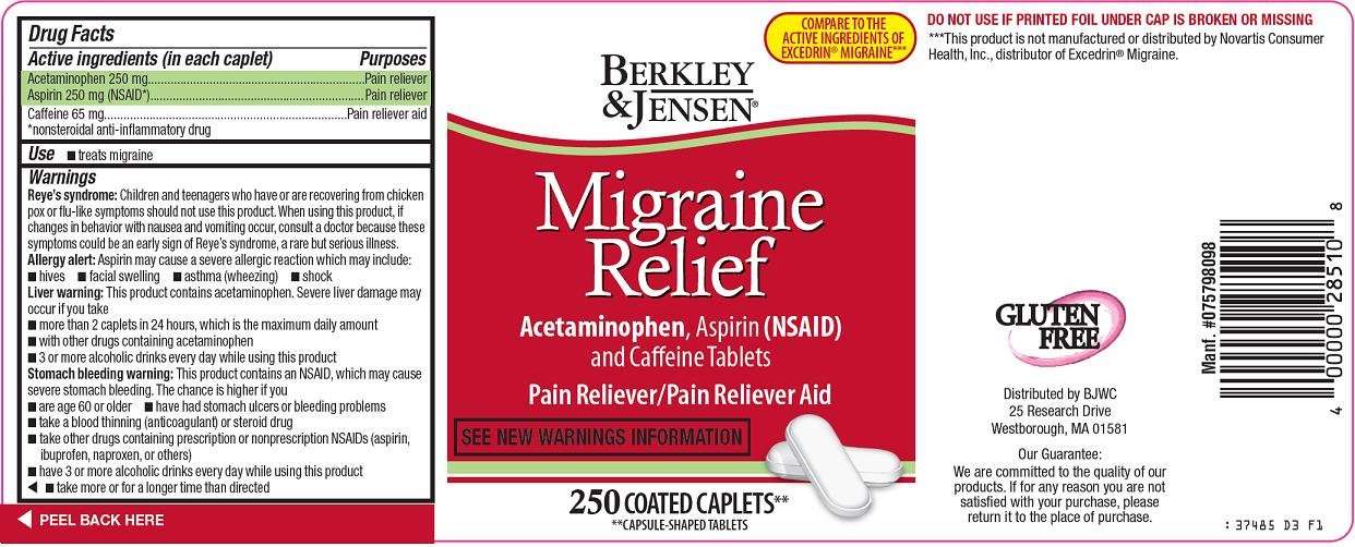 berkley and jensen migraine relief